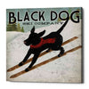 'Black Dog Ski' by Ryan Fowler, Canvas Wall Art