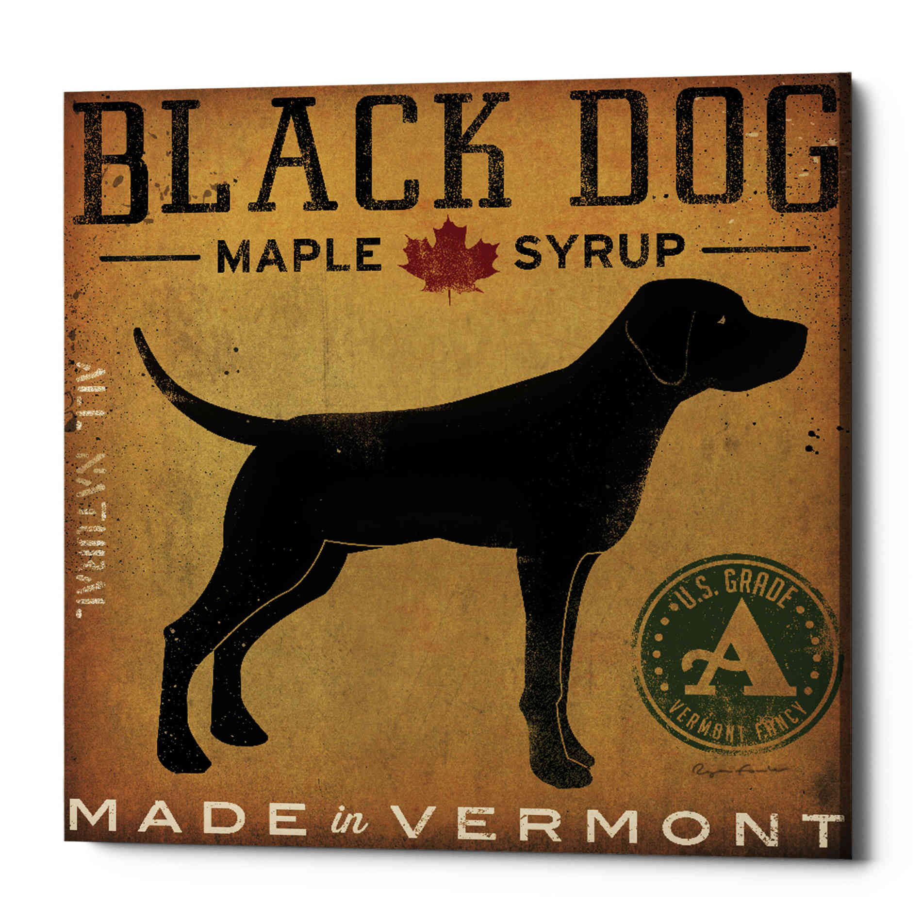 'Black Dog at Show' by Ryan Fowler, Canvas Wall Art