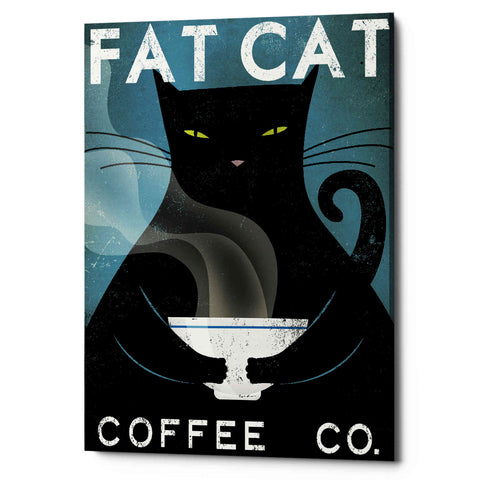 Image of 'Cat Coffee no City' by Ryan Fowler, Canvas Wall Art