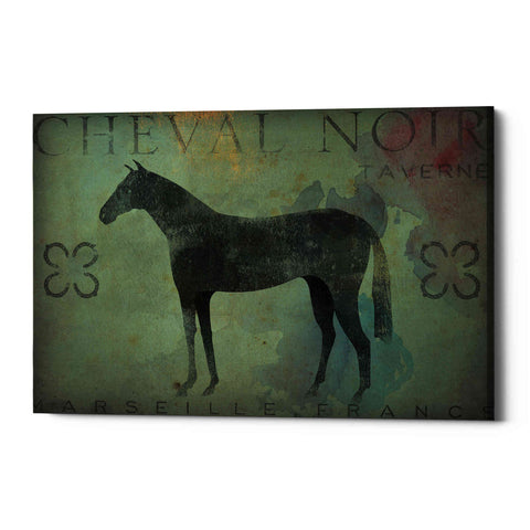 Image of 'Cheval Noir v1' by Ryan Fowler, Canvas Wall Art