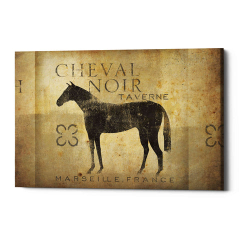 Image of 'Cheval Noir v4' by Ryan Fowler, Canvas Wall Art