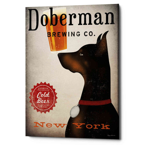 Image of 'Doberman Brewing Company NY' by Ryan Fowler, Canvas Wall Art