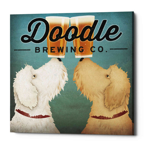 Image of 'Doodle Beer Double' by Ryan Fowler, Canvas Wall Art