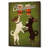 'Double Chihuahua v2' by Ryan Fowler, Canvas Wall Art