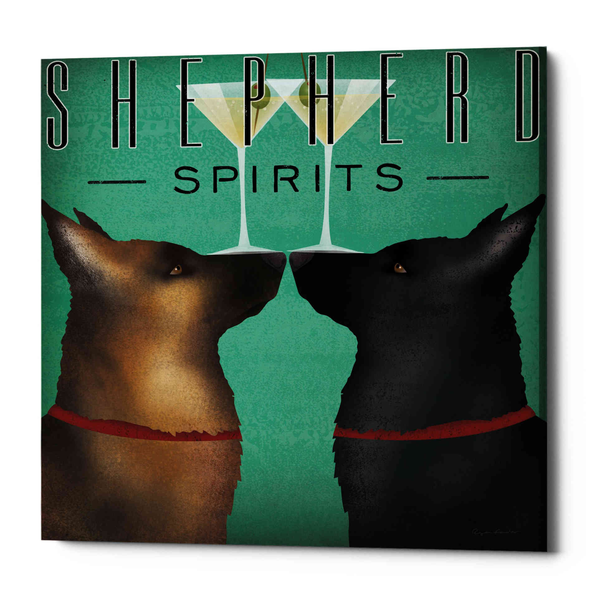 'Double Shepherd Martini' by Ryan Fowler, Canvas Wall Art
