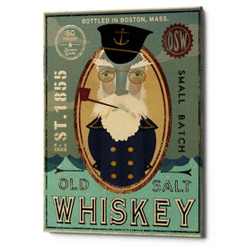 'Fisherman III Old Salt Whiskey' by Ryan Fowler, Canvas Wall Art