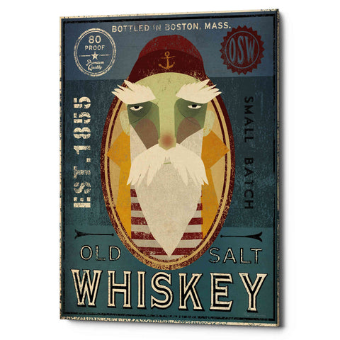 Image of 'Fisherman VIII Old Salt Whiskey' by Ryan Fowler, Canvas Wall Art