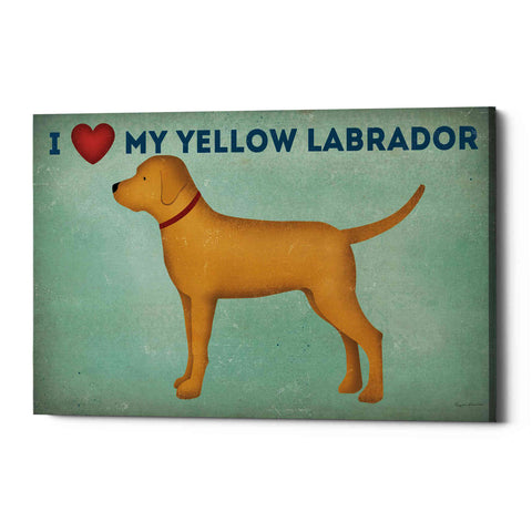 Image of 'Golden Dog Love I' by Ryan Fowler, Canvas Wall Art