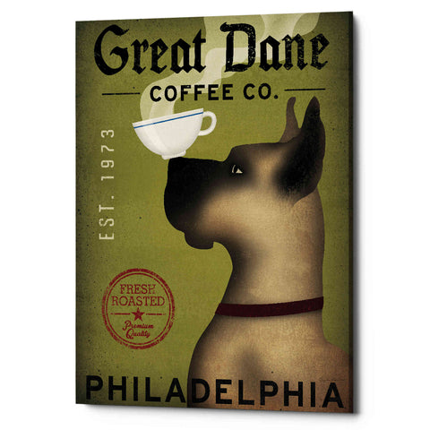 Image of 'Great Dane Coffee Philadelphia' by Ryan Fowler, Canvas Wall Art