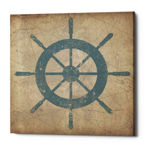Image of 'Nautical Shipwheel' by Ryan Fowler, Canvas Wall Art
