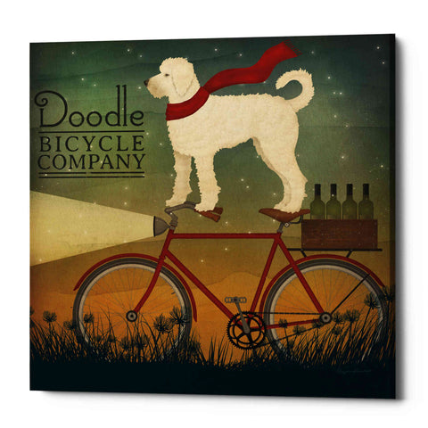 Image of 'White Doodle on Bike Summer' by Ryan Fowler, Canvas Wall Art