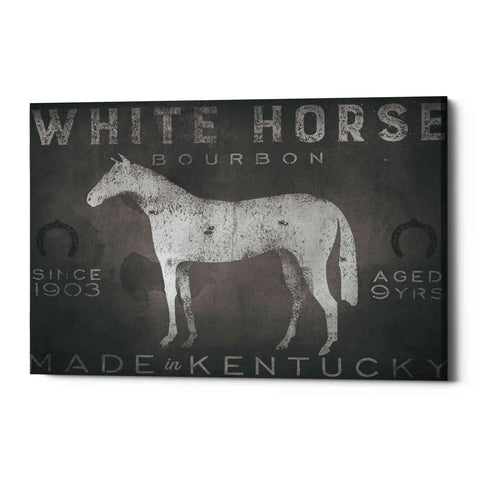 Image of 'White Horse with Words' by Ryan Fowler, Canvas Wall Art