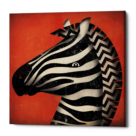 Image of 'Zebra Wow' by Ryan Fowler, Canvas Wall Art
