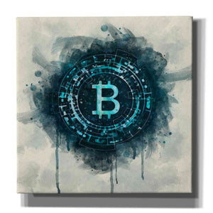 'Bitcoin Era' by Surma and Guillen, Canvas Wall Art,Size 1 Square
