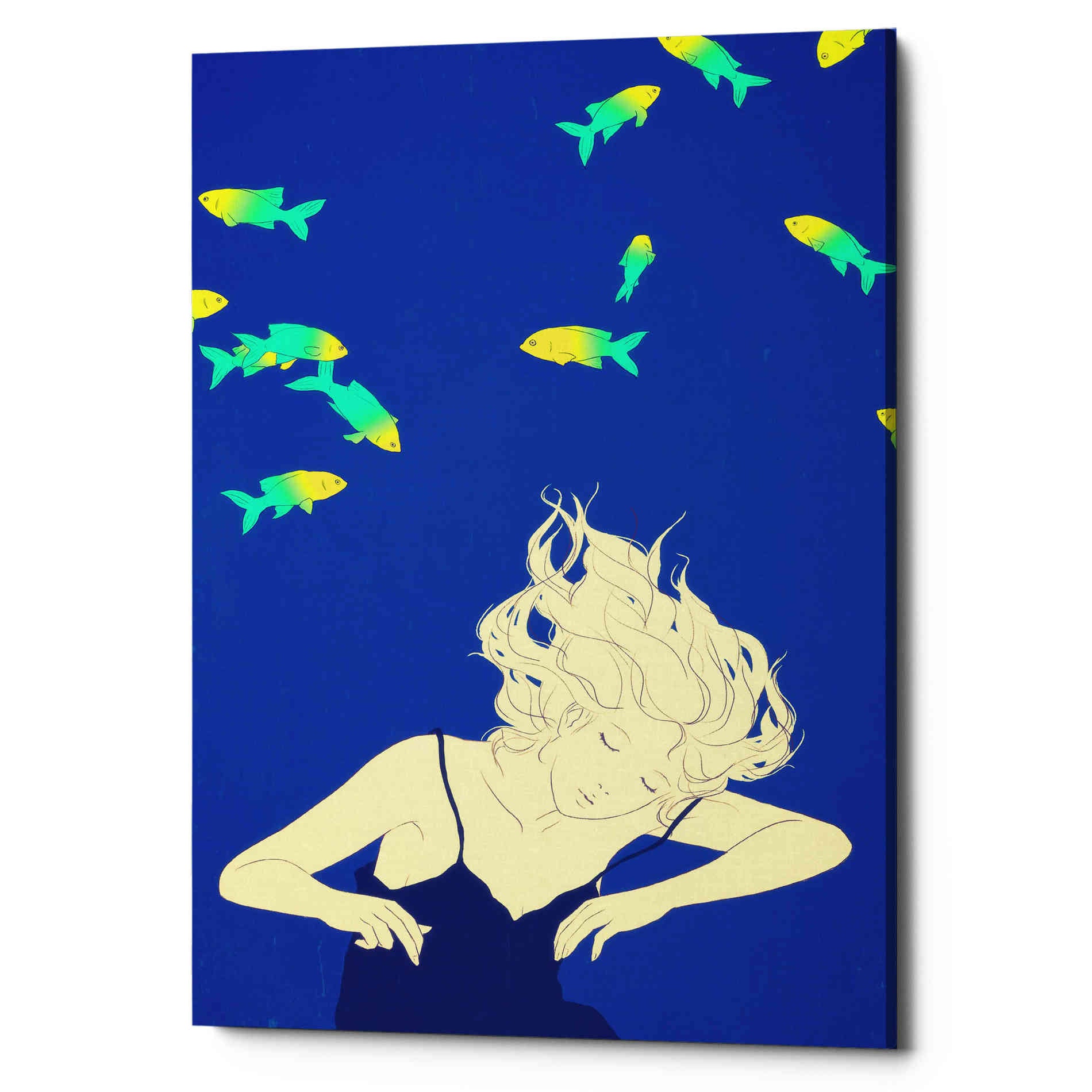 'Deep Blue' by Sai Tamiya, Canvas Wall Art