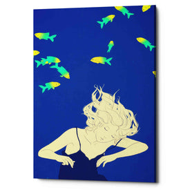 'Deep Blue' by Sai Tamiya, Canvas Wall Art