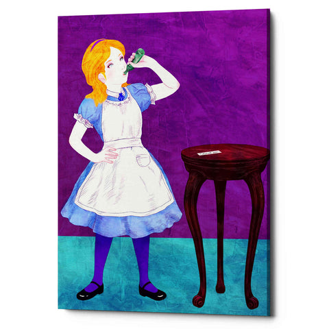 Image of 'Alice Drinking Medicine' by Sai Tamiya, Canvas Wall Art