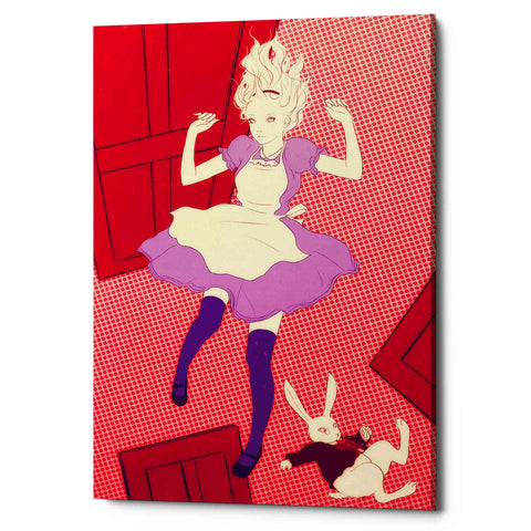 Image of 'Alice Falling' by Sai Tamiya, Canvas Wall Art