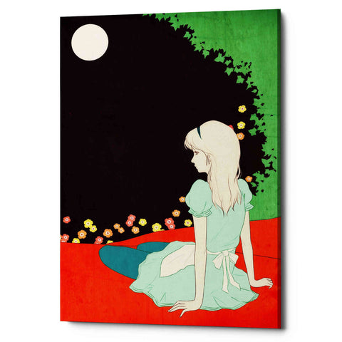 Image of 'Alice in the Moonlight' by Sai Tamiya, Canvas Wall Art