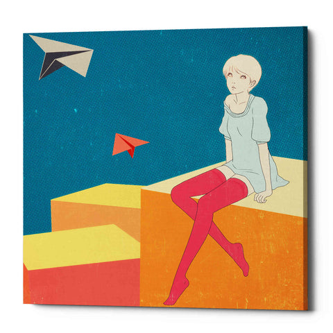 Image of 'Paper Airplanes' by Sai Tamiya, Canvas Wall Art