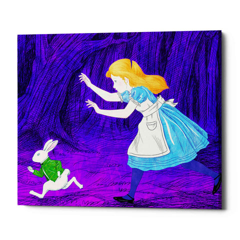 Image of 'Alice's and the Rabbit' by Sai Tamiya, Canvas Wall Art