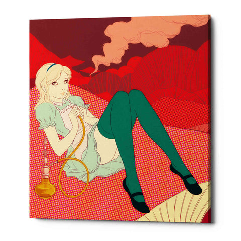 Image of 'Alice Smoking' by Sai Tamiya, Canvas Wall Art