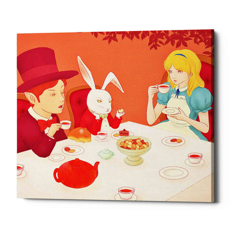 Image of 'Alice's Tea Party' by Sai Tamiya, Canvas Wall Art