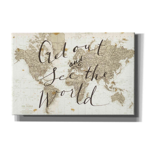 Image of 'Get Out and See the World' by Sara Zieve Miller, Canvas Wall Art