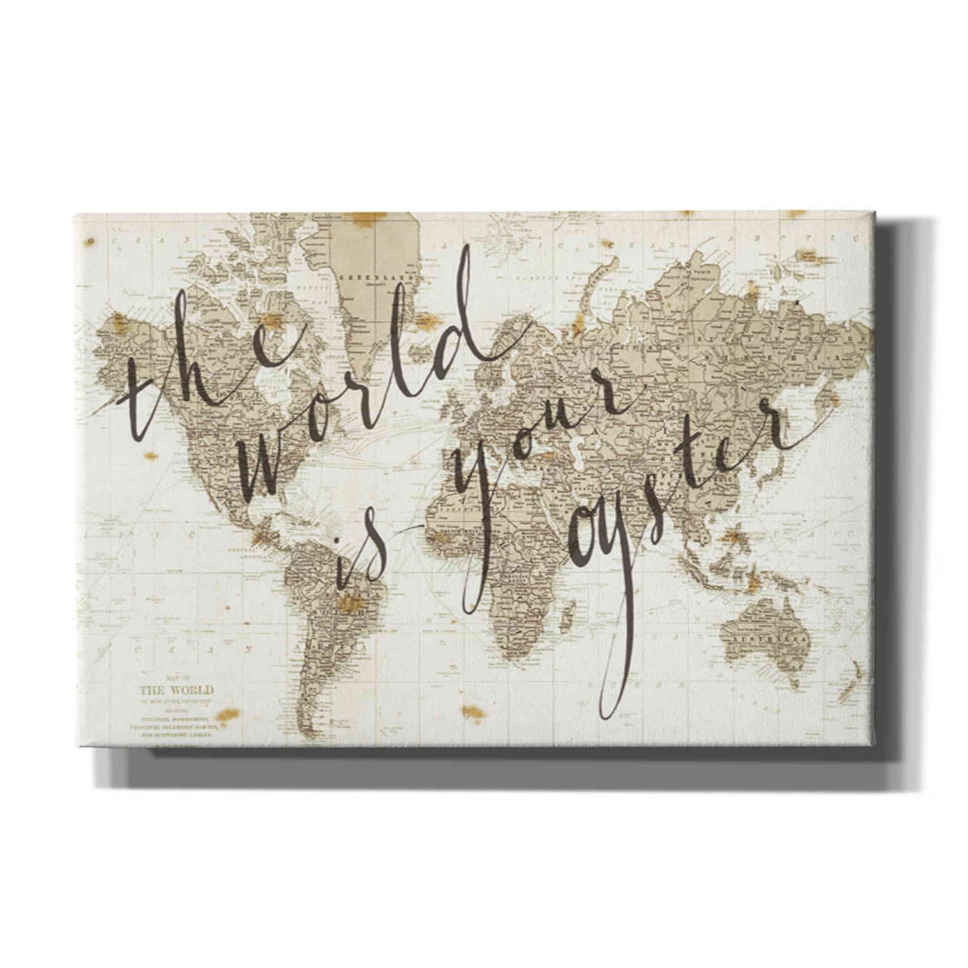 'The World is Your Oyster' by Sara Zieve Miller, Canvas Wall Art