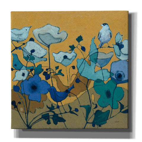 Image of 'Birdy Birdy Royal Blue' by Shirley Novak, Canvas Wall Art