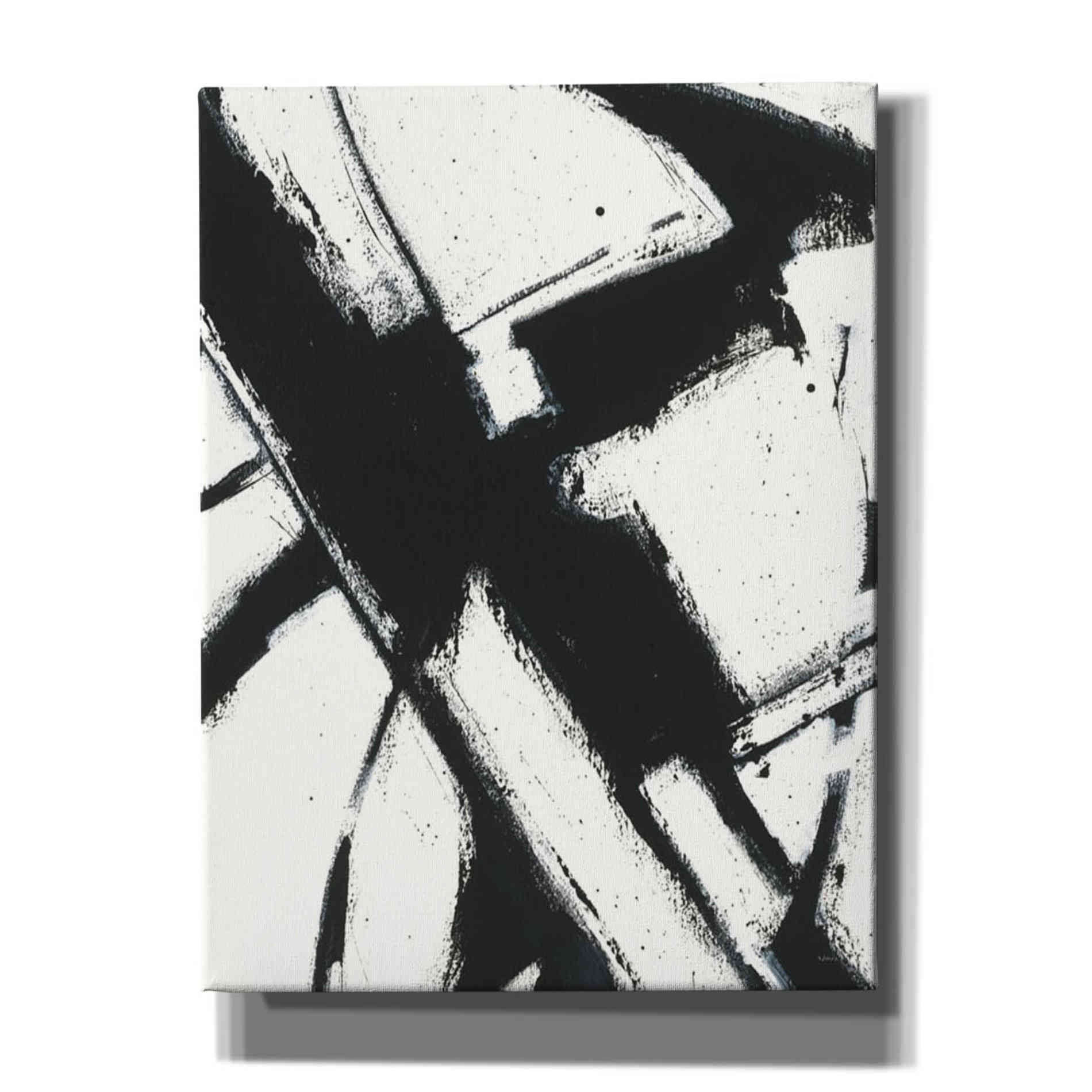 'Expression Abstract I White Crop' by Shirley Novak, Canvas Wall Art