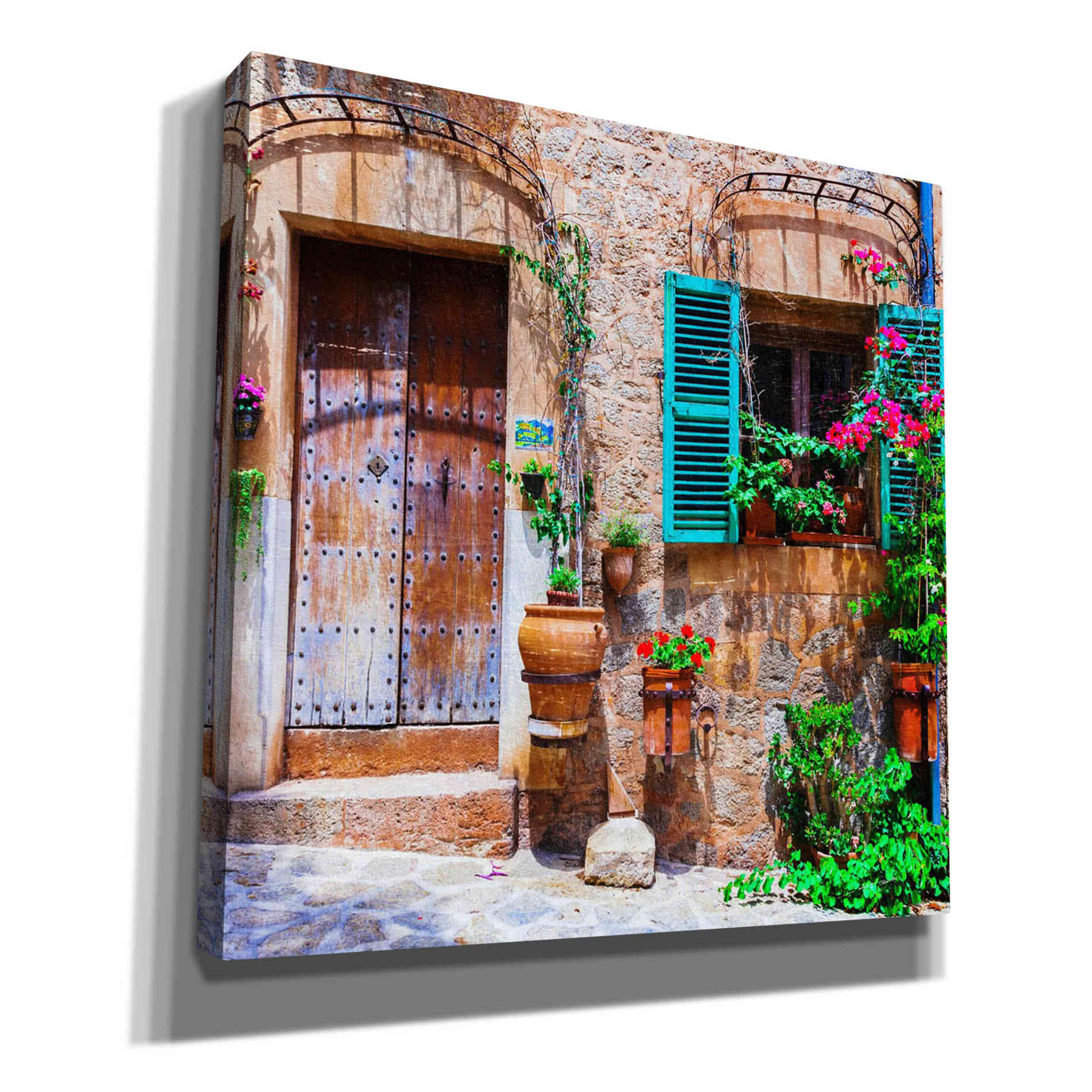 'Vecino II' Canvas Wall Art,Size 1 Square