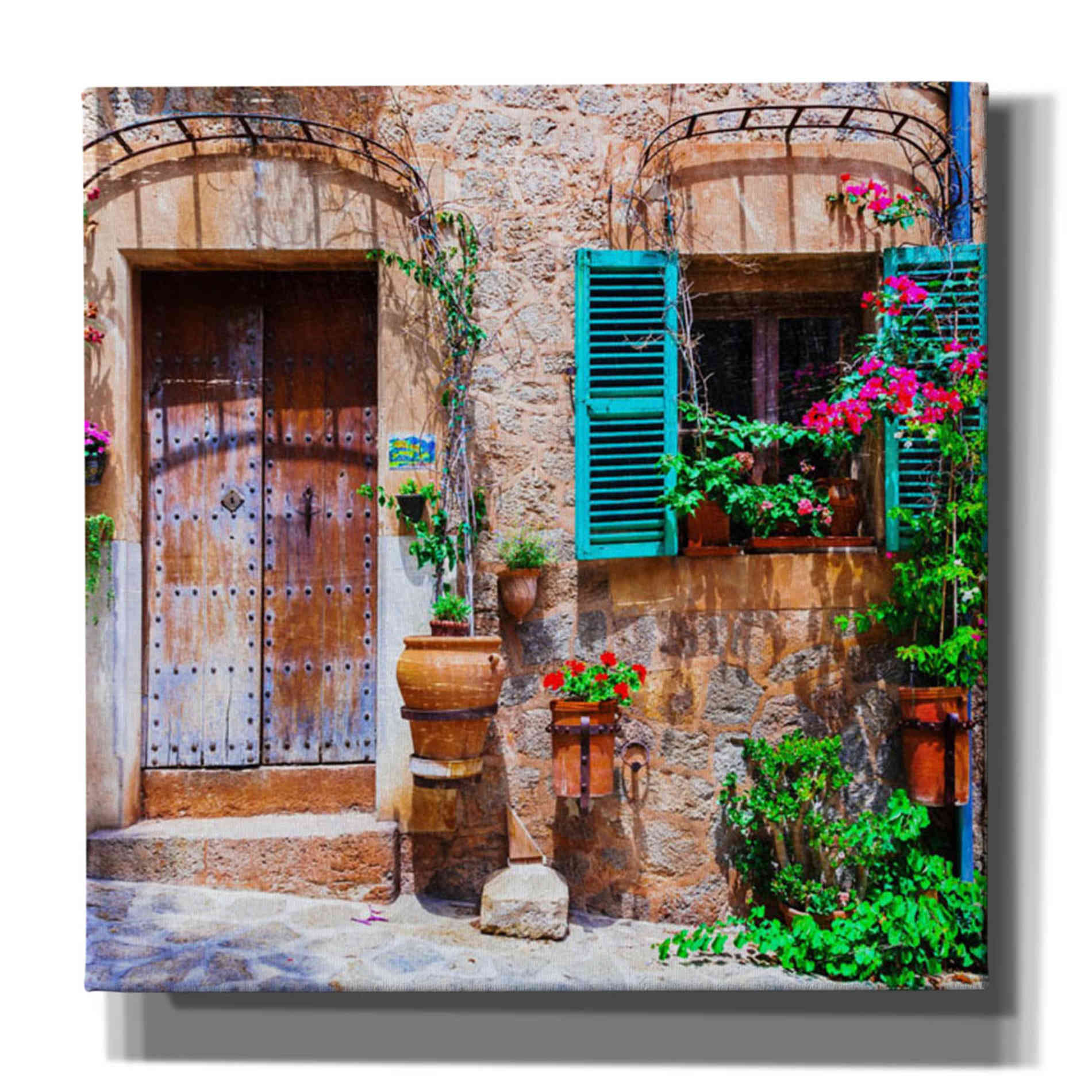 'Vecino II' Canvas Wall Art,Size 1 Square