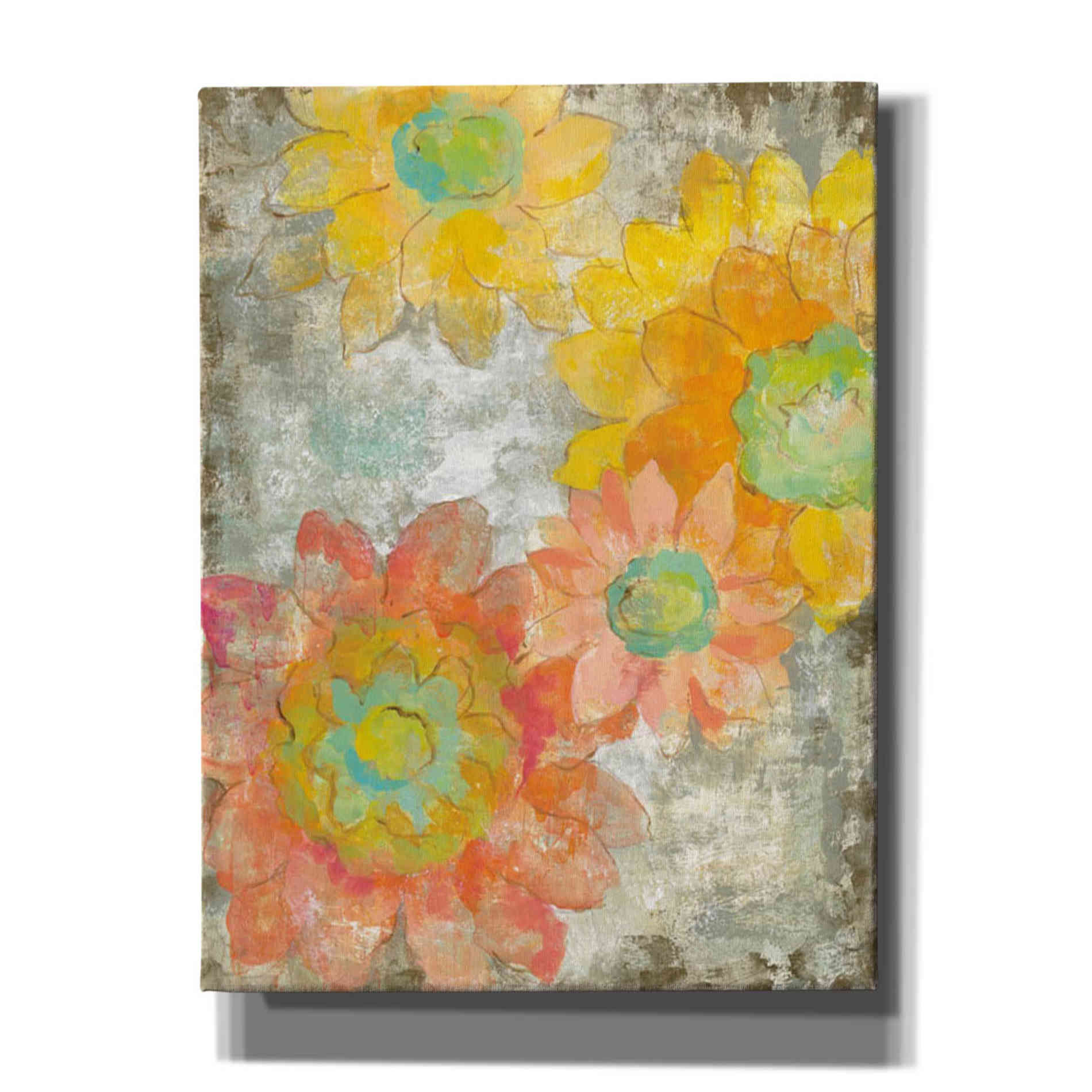'Venezia Fiori II' by Silvia Vassileva, Canvas Wall Art,Size 1 Square