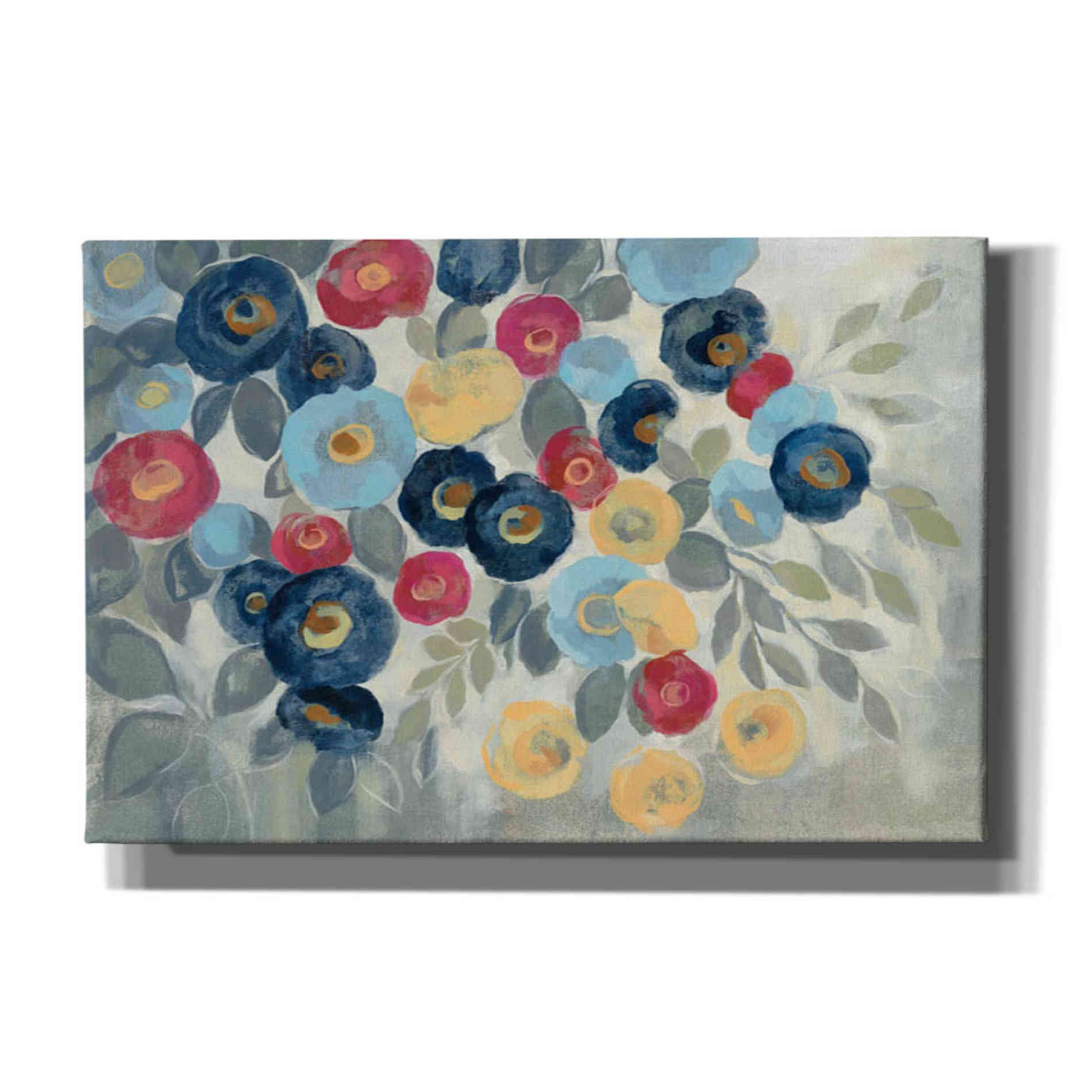 'Winter Flowers I' by Silvia Vassileva, Canvas Wall Art,Size 1 Square