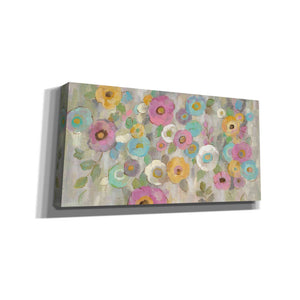 'Fog and Flowers I' by Silvia Vassileva, Canvas Wall Art,Size 1 Square