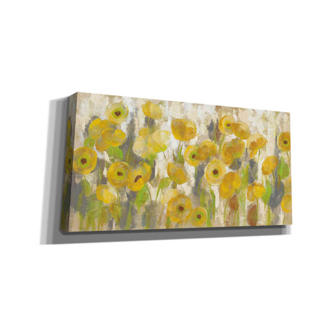 Image of 'Floating Yellow Flowers I' by Silvia Vassileva, Canvas Wall Art,Size 1 Square