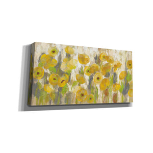 'Floating Yellow Flowers I' by Silvia Vassileva, Canvas Wall Art,Size 1 Square