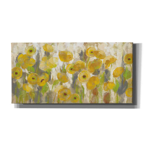 Image of 'Floating Yellow Flowers I' by Silvia Vassileva, Canvas Wall Art,Size 1 Square