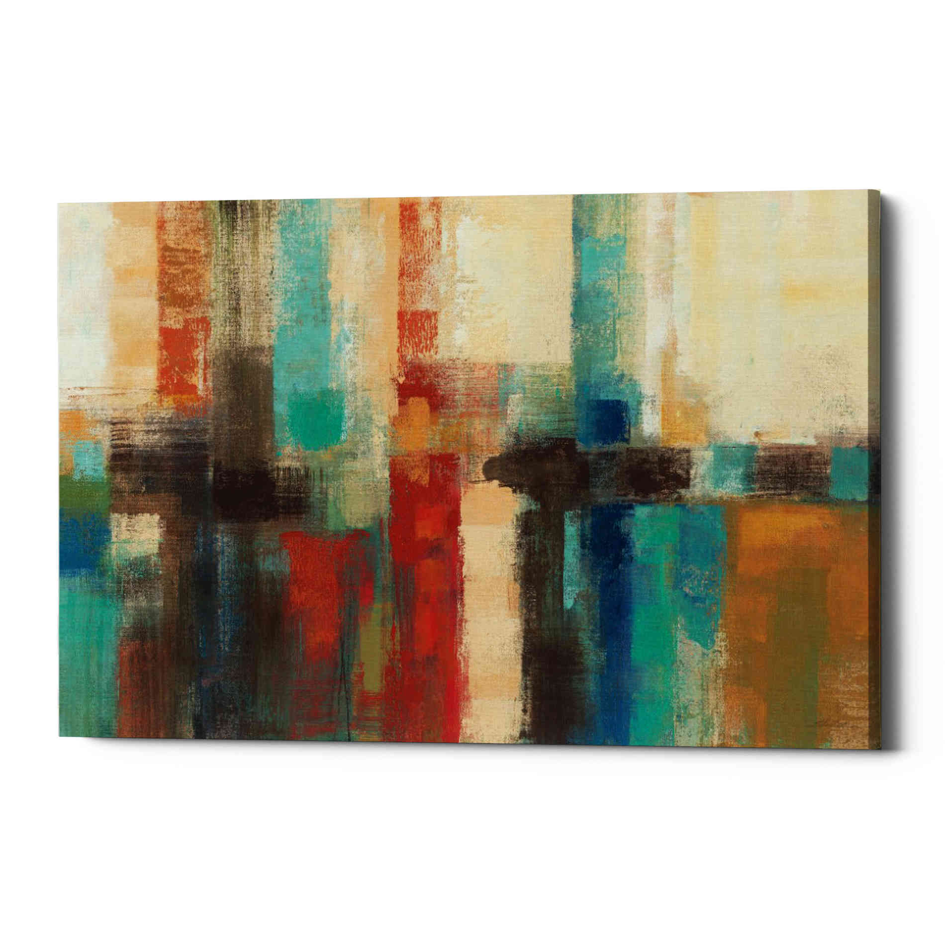 'Aqua Horizon' by Silvia Vassileva, Canvas Wall Art,Size A Landscape