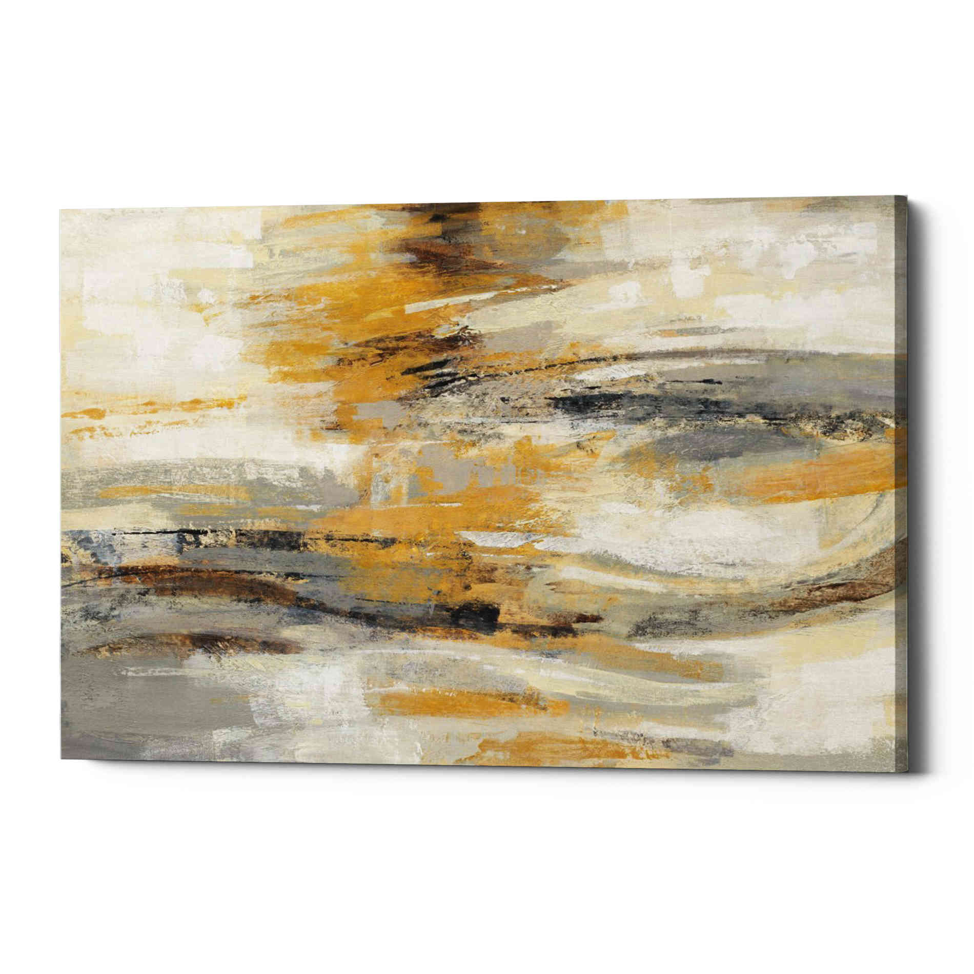 'Golden Dust' by Silvia Vassileva, Canvas Wall Art,Size A Landscape