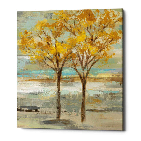 Image of 'Golden Tree and Fog II' by Silvia Vassileva, Canvas Wall Art,Size C Portrait