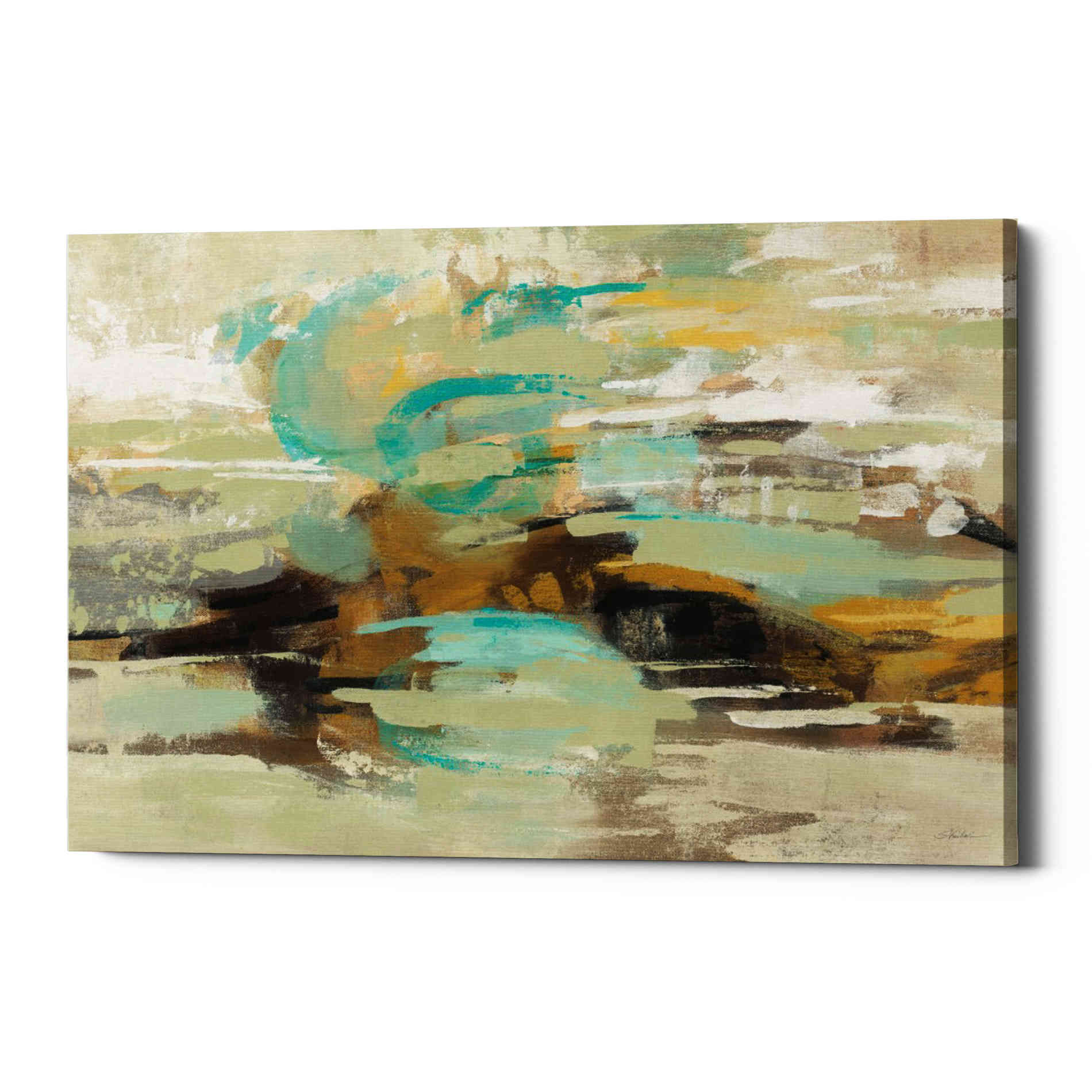 'Hidden Lagoon' by Silvia Vassileva, Canvas Wall Art,Size A Landscape