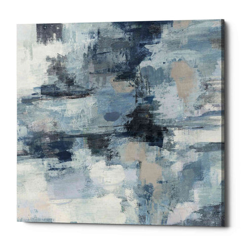 Image of 'In The Clouds Indigo and Gray Crop' by Silvia Vassileva, Canvas Wall Art,Size 1 Square