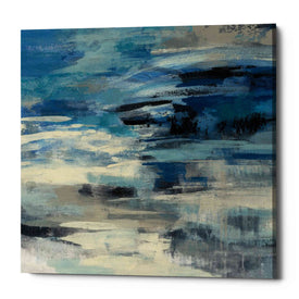 'Indigo Wave' by Silvia Vassileva, Canvas Wall Art,Size 1 Square