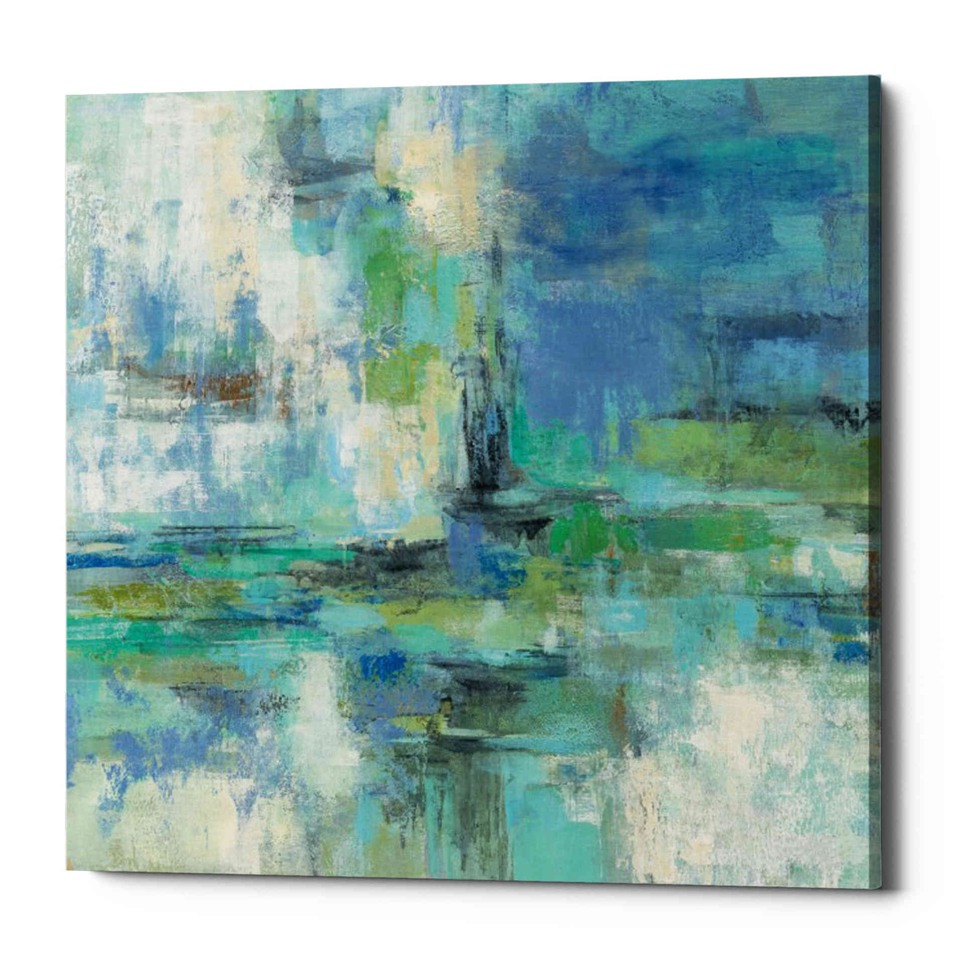 'Morning Port' by Silvia Vassileva, Canvas Wall Art,Size 1 Square