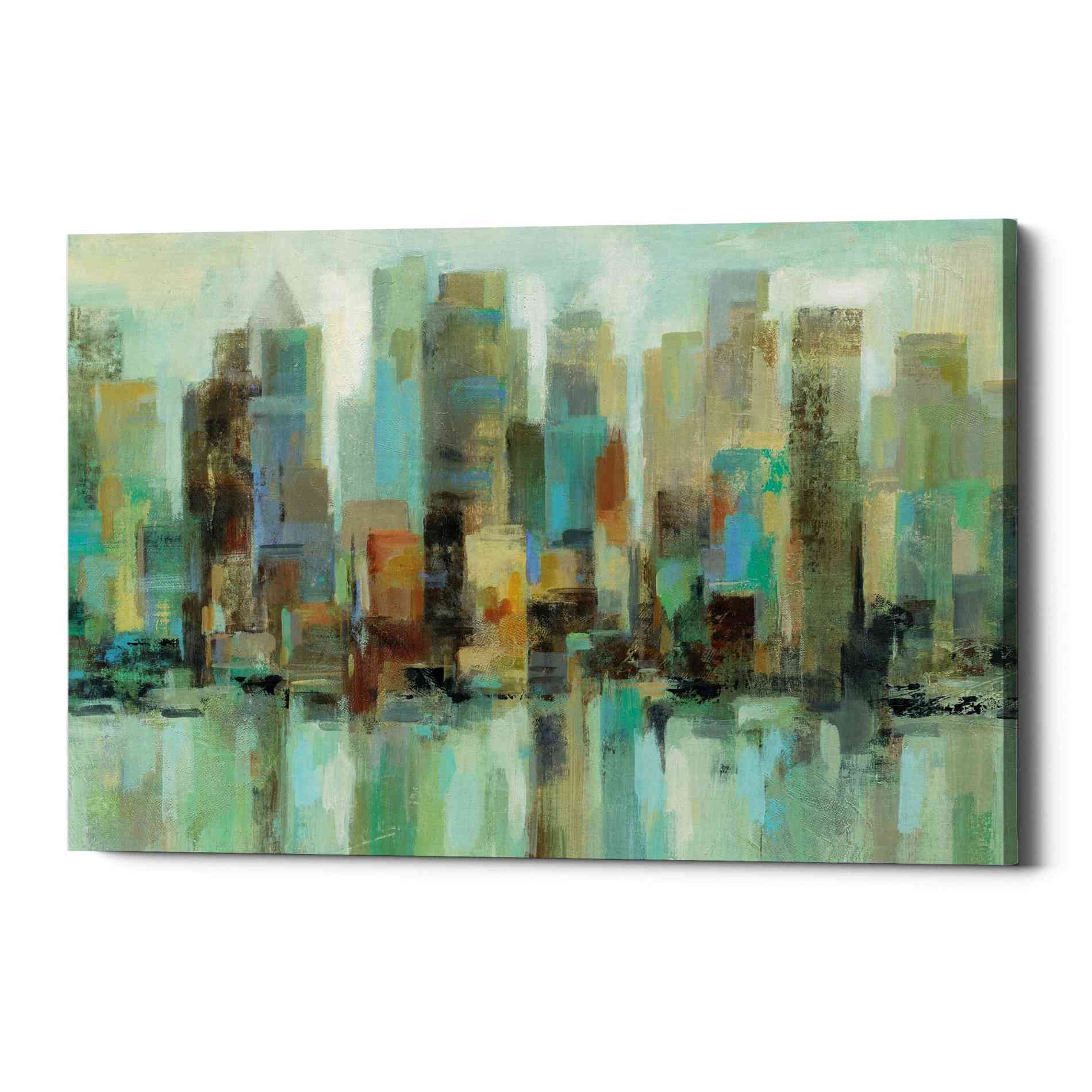 'Morning Reflections' by Silvia Vassileva, Canvas Wall Art,Size A Landscape