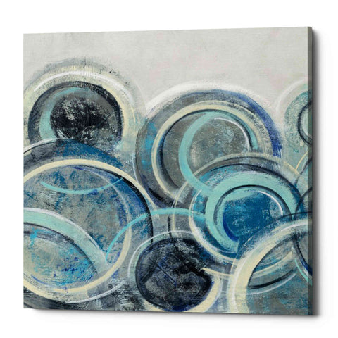 Image of 'Variation Blue Grey II' by Silvia Vassileva, Canvas Wall Art,Size 1 Square
