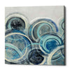 'Variation Blue Grey II' by Silvia Vassileva, Canvas Wall Art,Size 1 Square