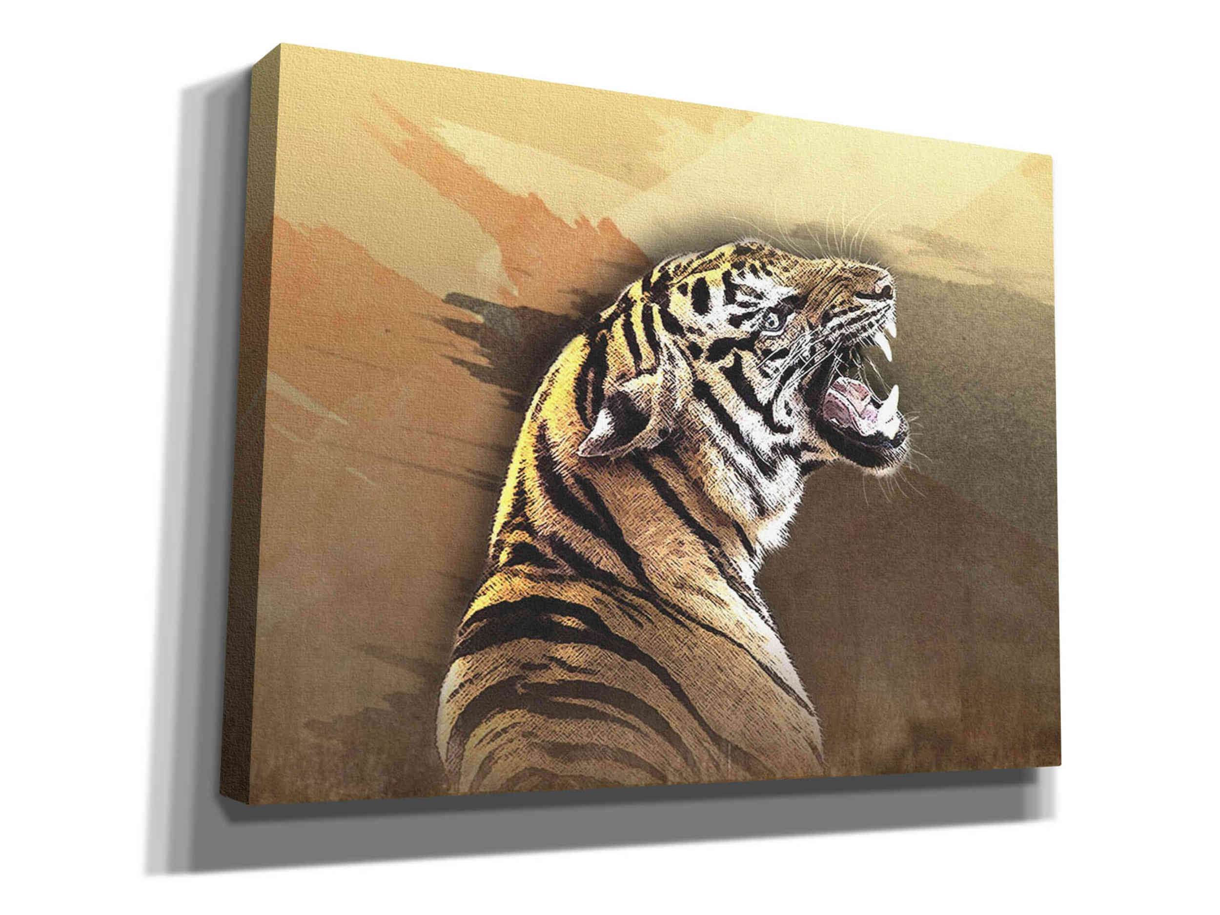 'Wildness Tiger' by Karen Smith, Canvas Wall Art